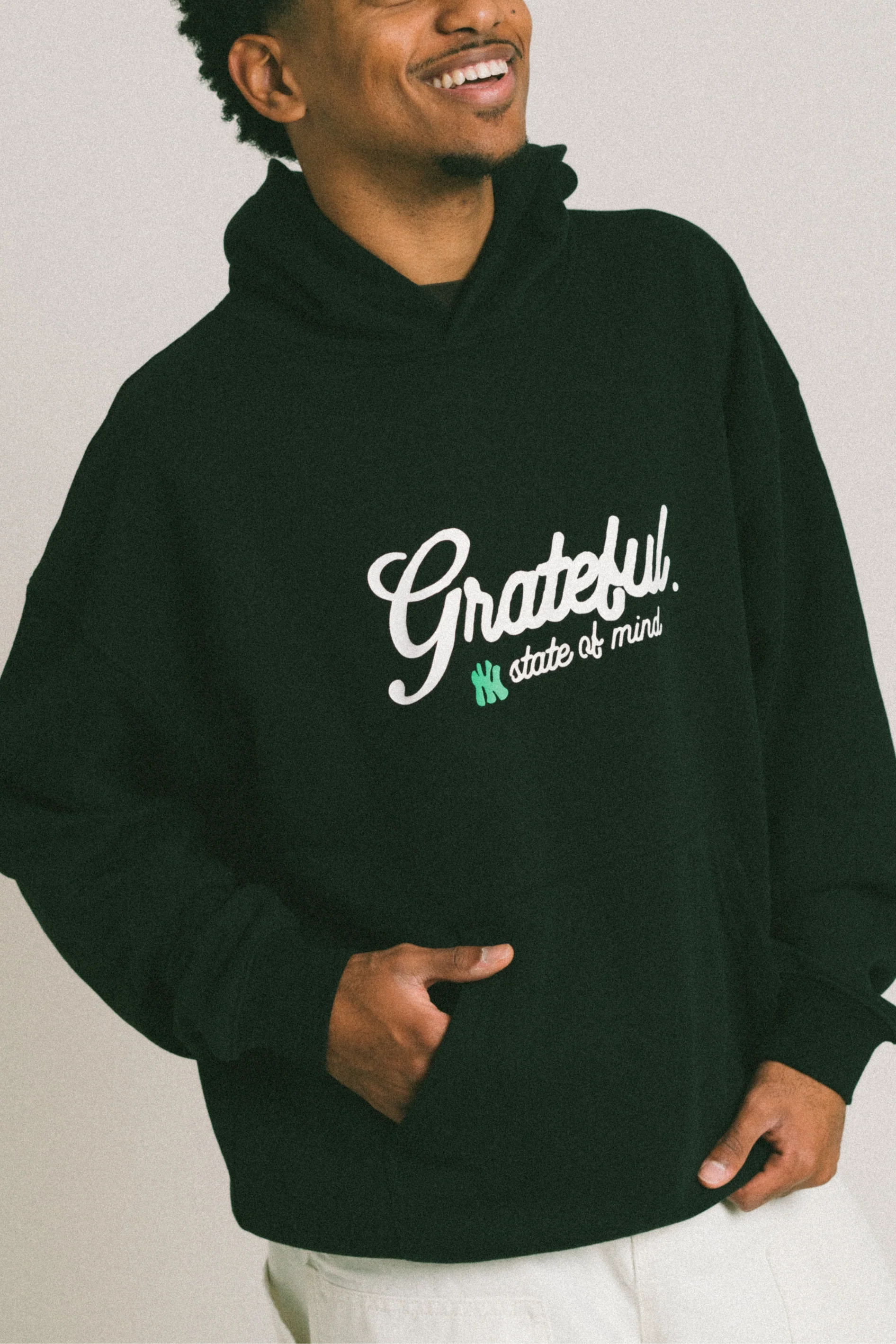 Never Sleeps Hood- Black - Image 4