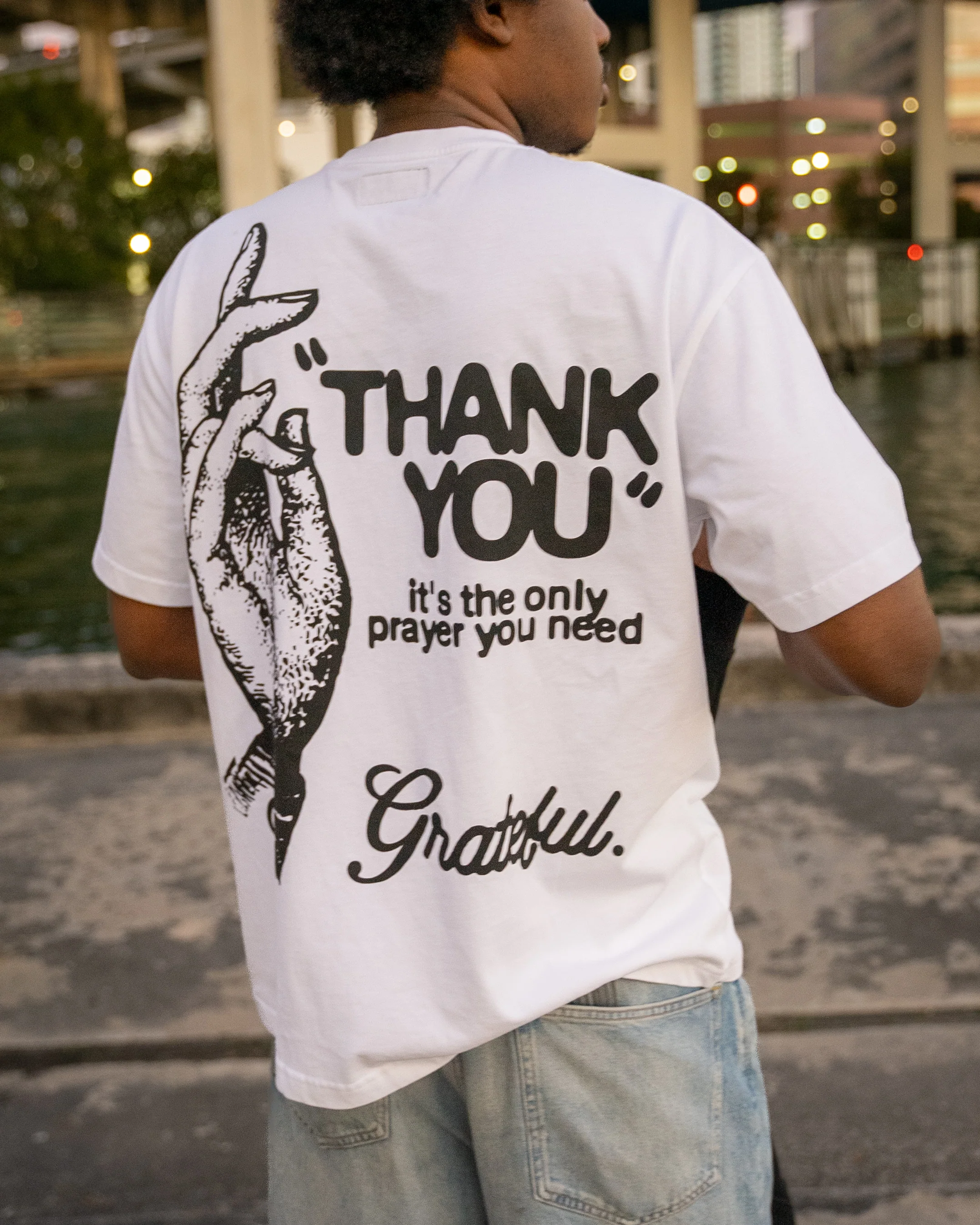 Only Prayer Tee- White - Image 5