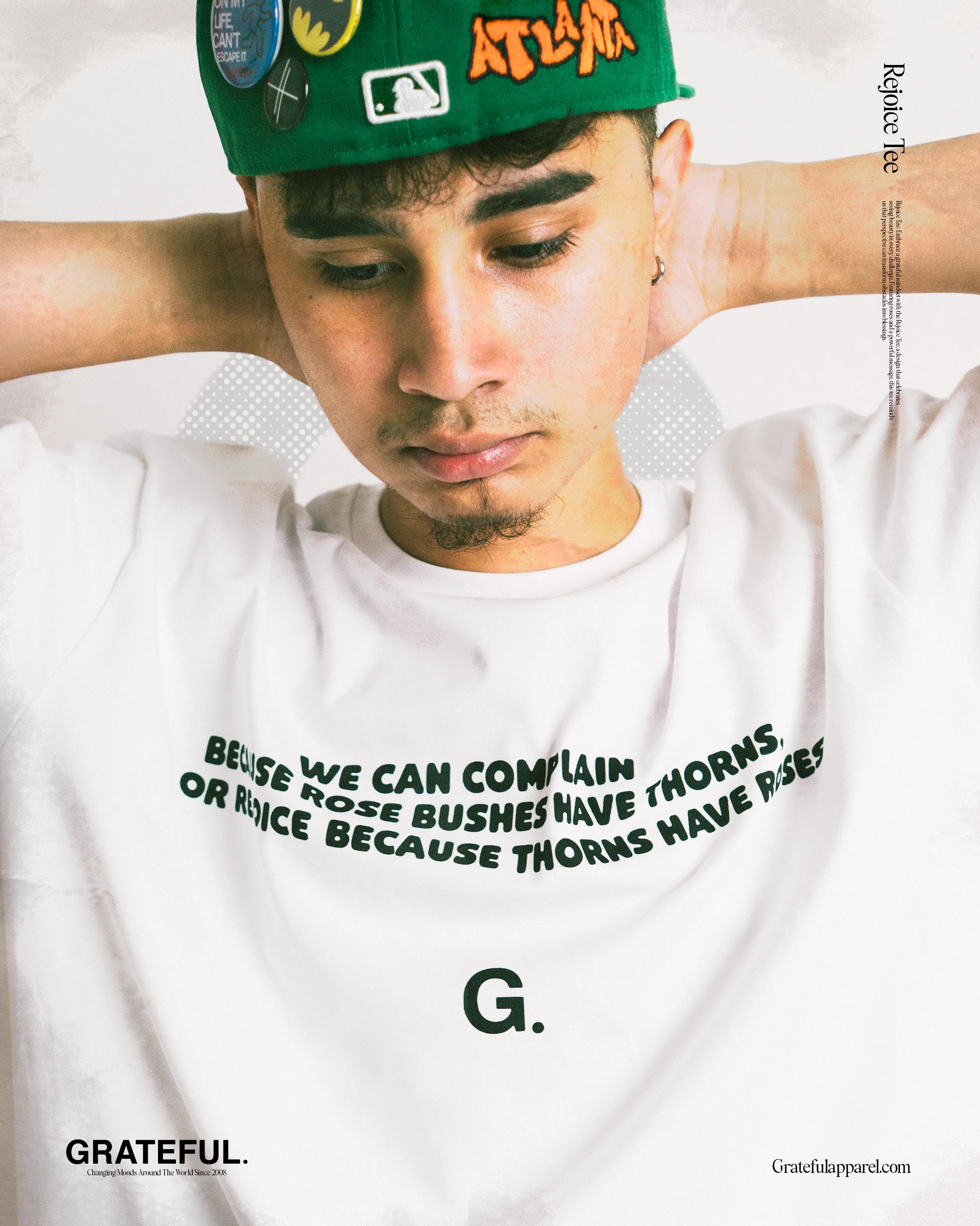 Rejoice Tee- White - Image 3