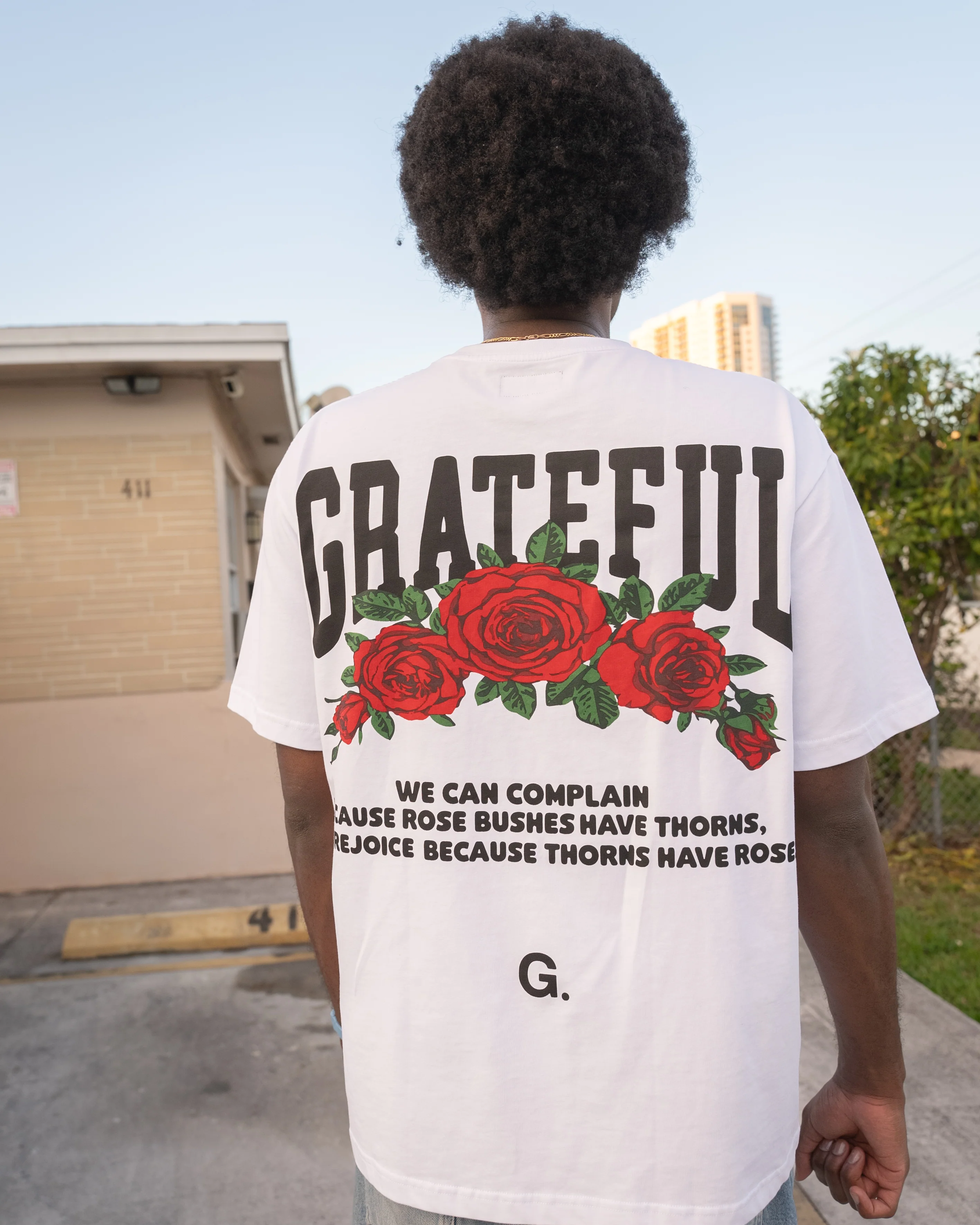 Rejoice Tee- White - Image 4