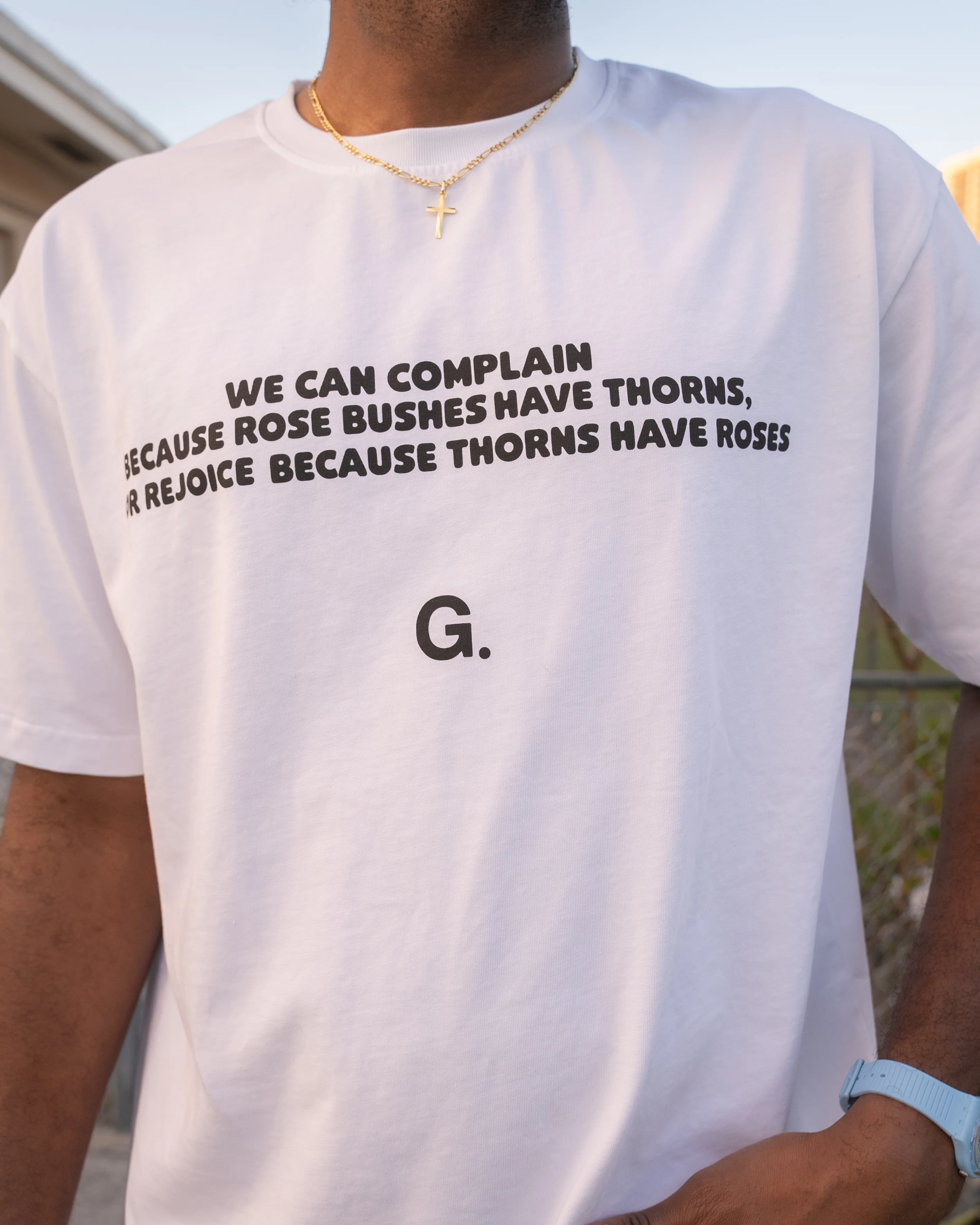 Rejoice Tee- White - Image 6